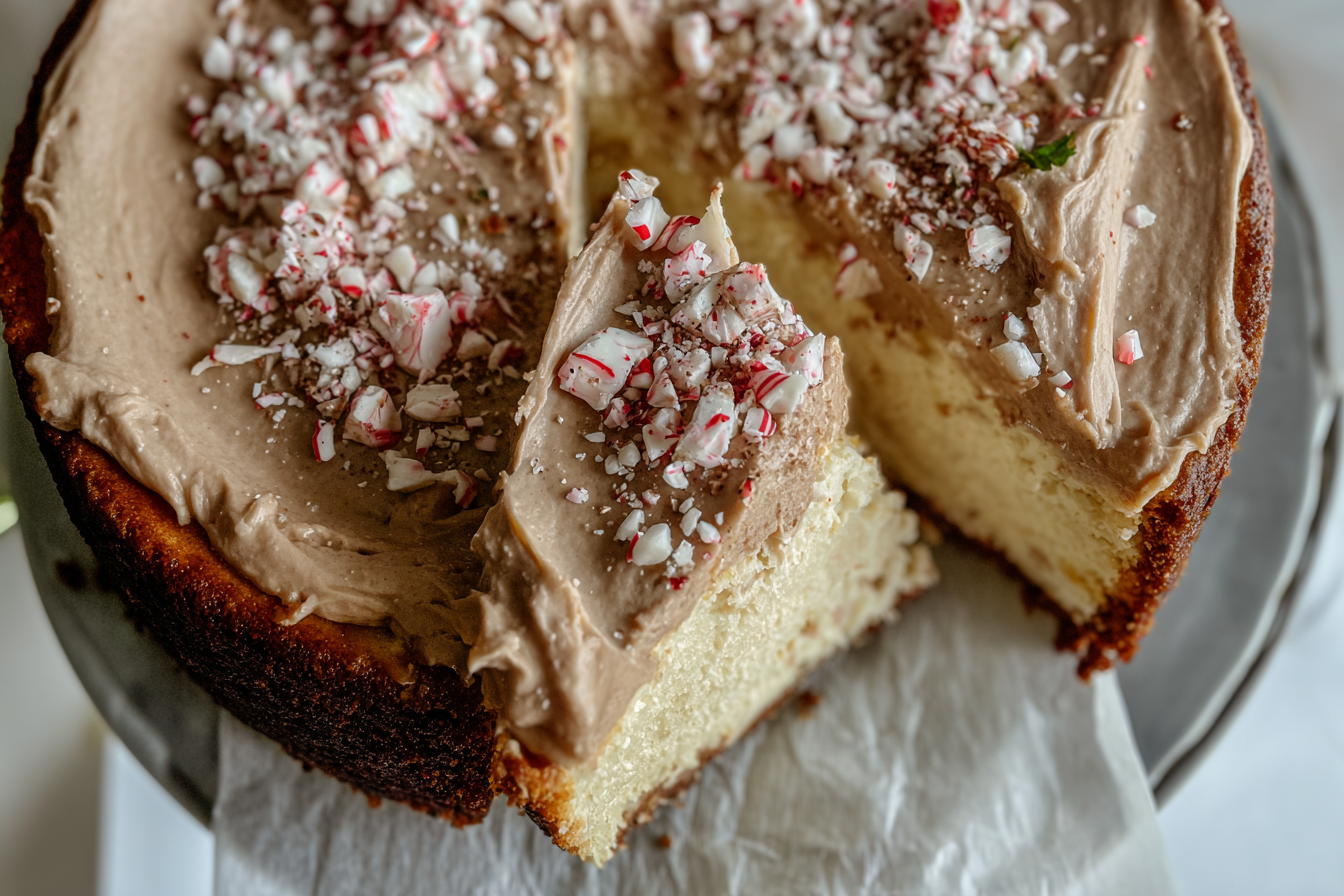 Peppermint Mocha Cheesecake