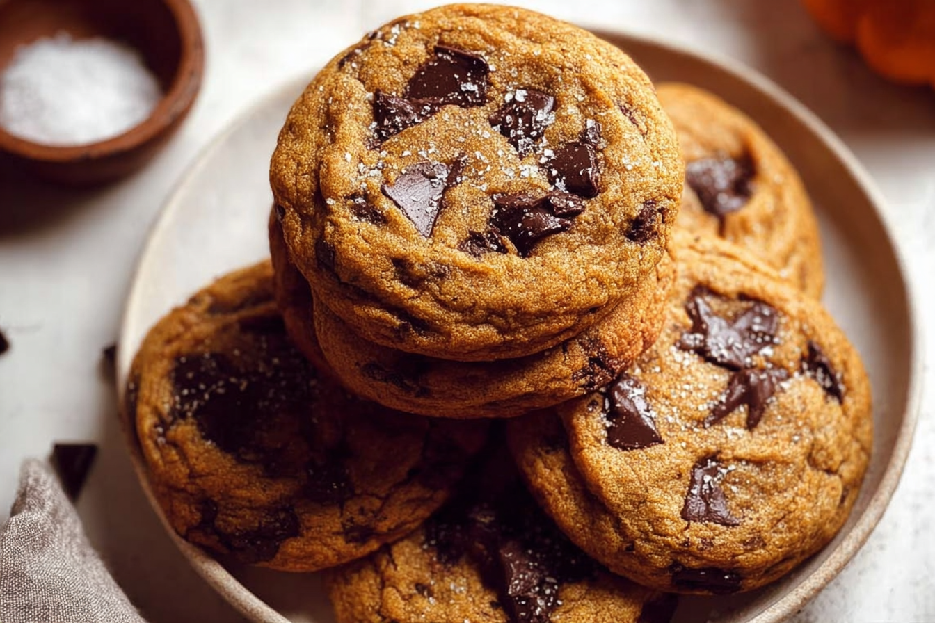 Pumpkin Chocolate Chip Cookies