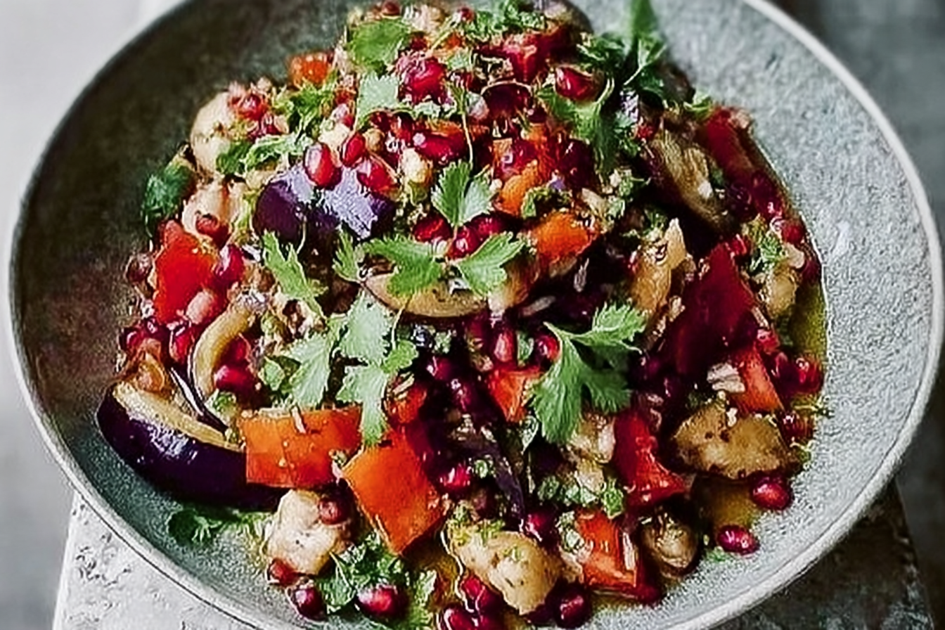 Smoked Aubergine Salad
