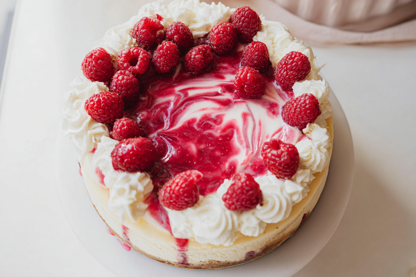White Chocolate Raspberry Cheesecake Recipe