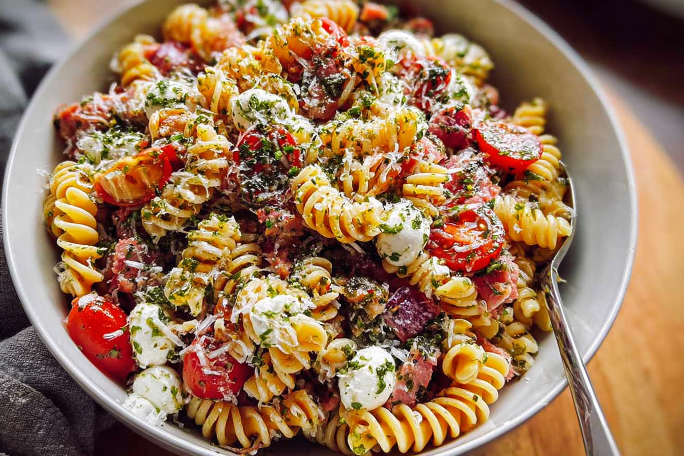 Italian Pasta Salad Recipe With Fresh Ingredients And Zesty Dressing 6 Zesty Italian Pasta Salad