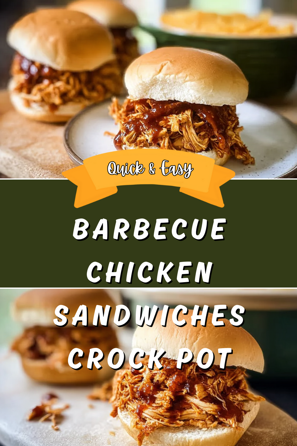 Barbecue Chicken Sandwiches Crock Pot