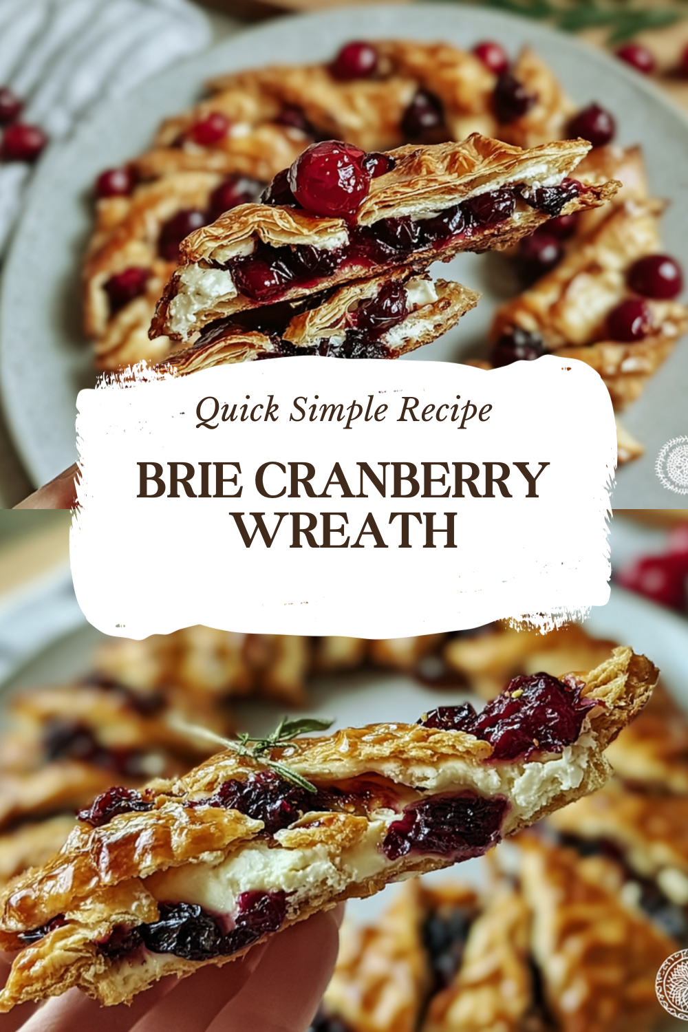 Brie Cranberry Wreath