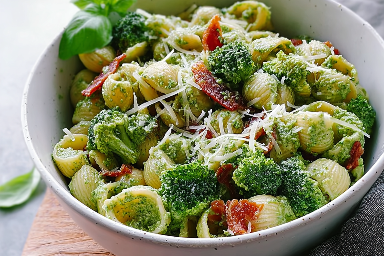 Broccoli Pesto Pasta Salad