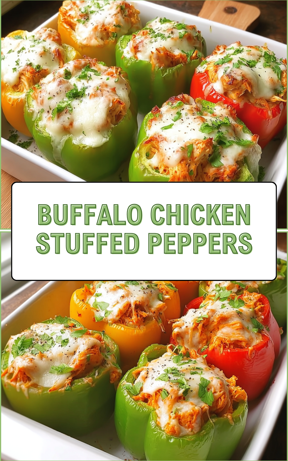 Buffalo Chicken Stuffed Peppers