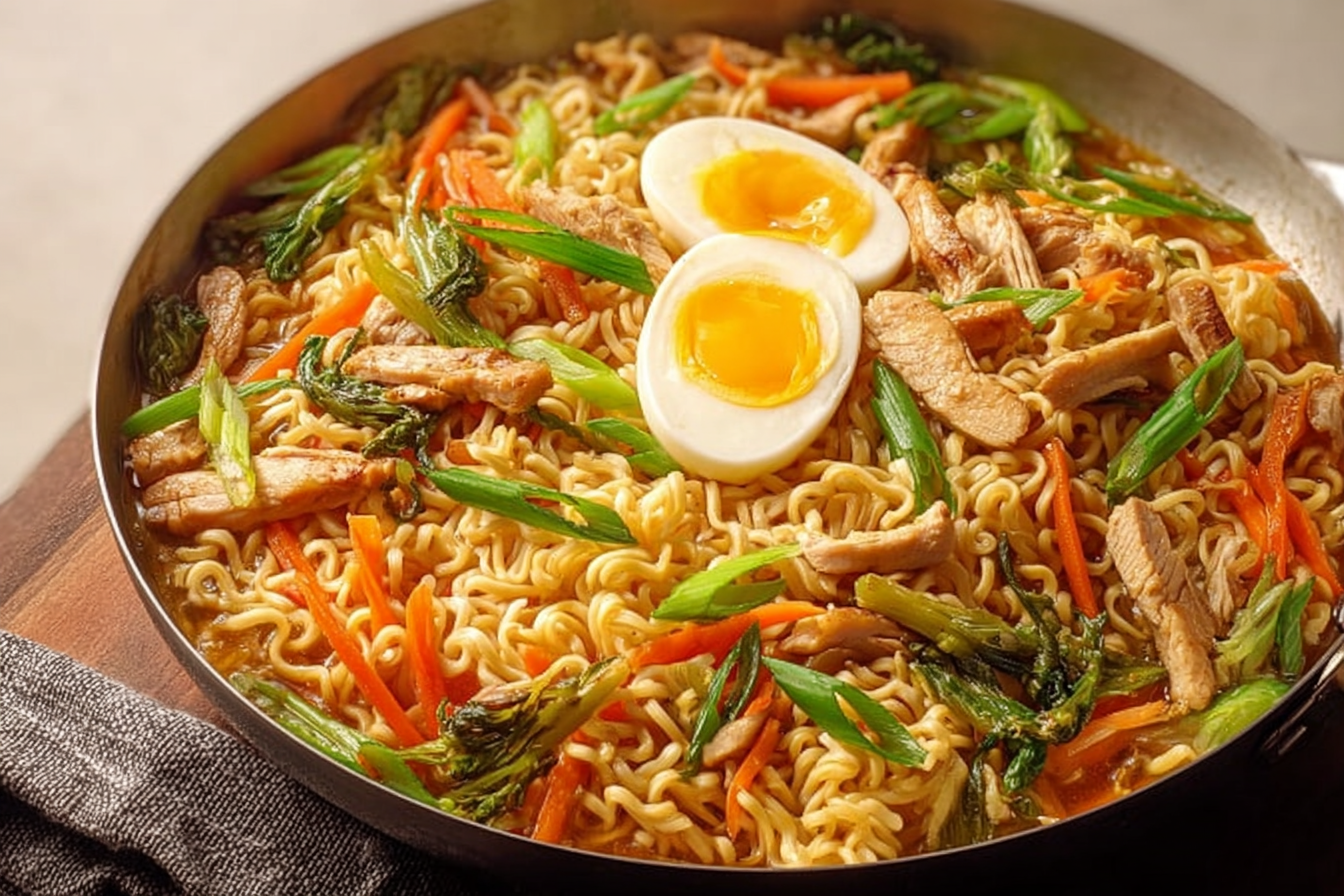 Chicken Vegetable Ramen Noodles