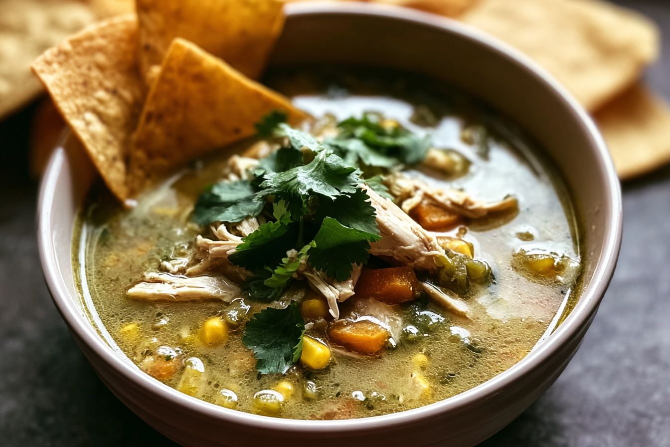 Chicken Verde Tortilla Soup