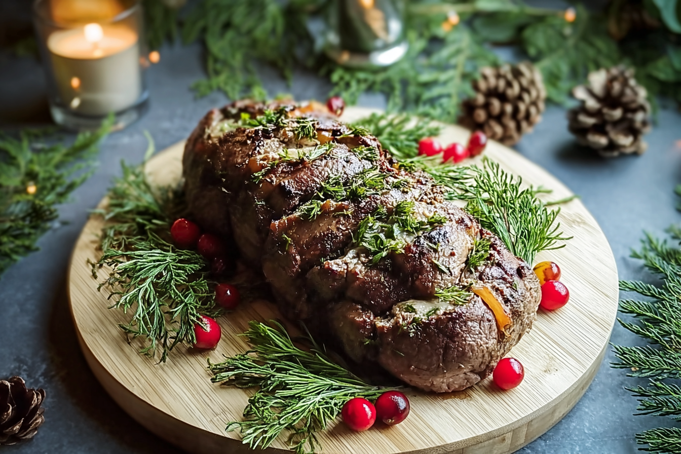 Christmas Stuffed Flank Steak