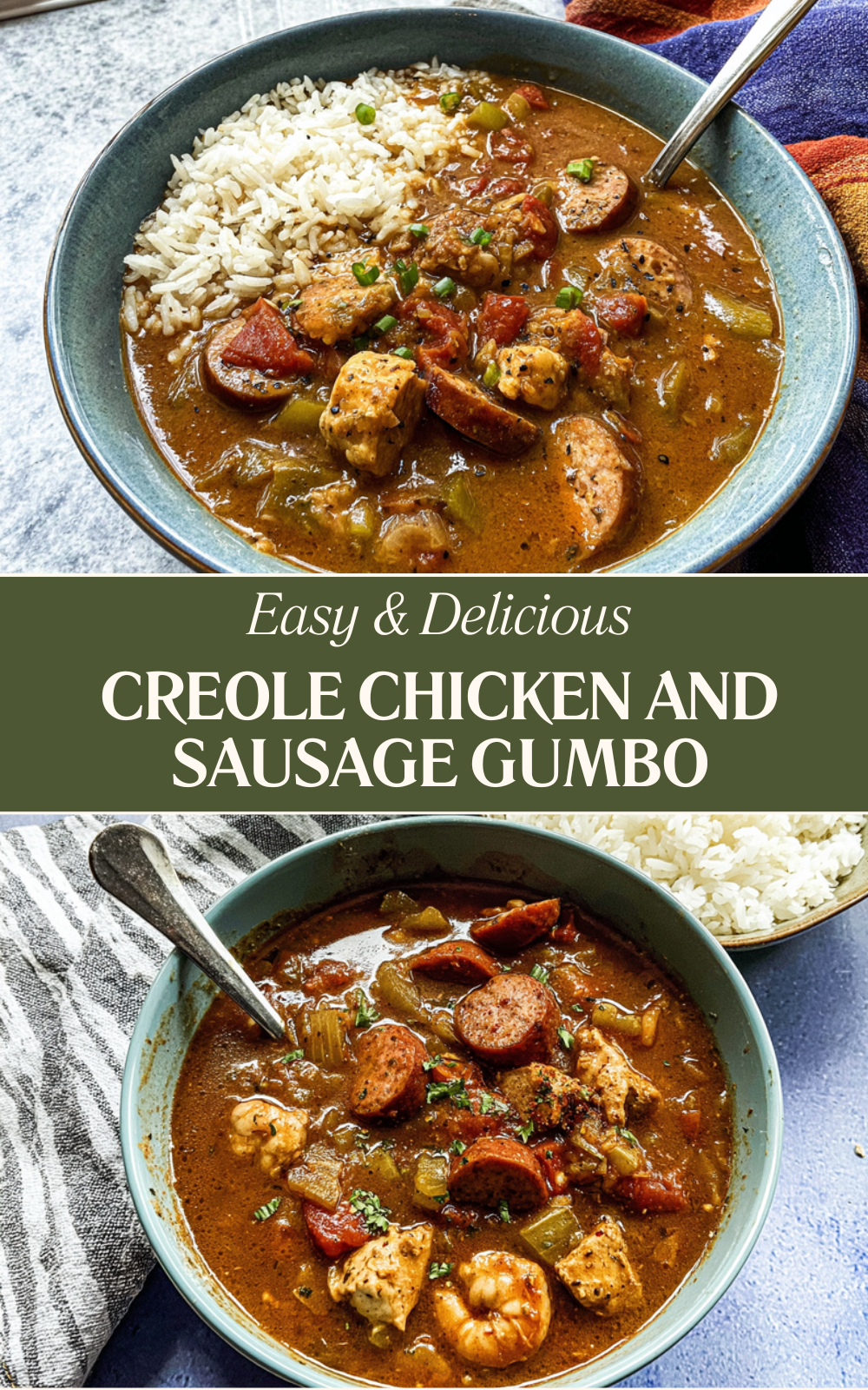 Creole Chicken And Sausage Gumbo