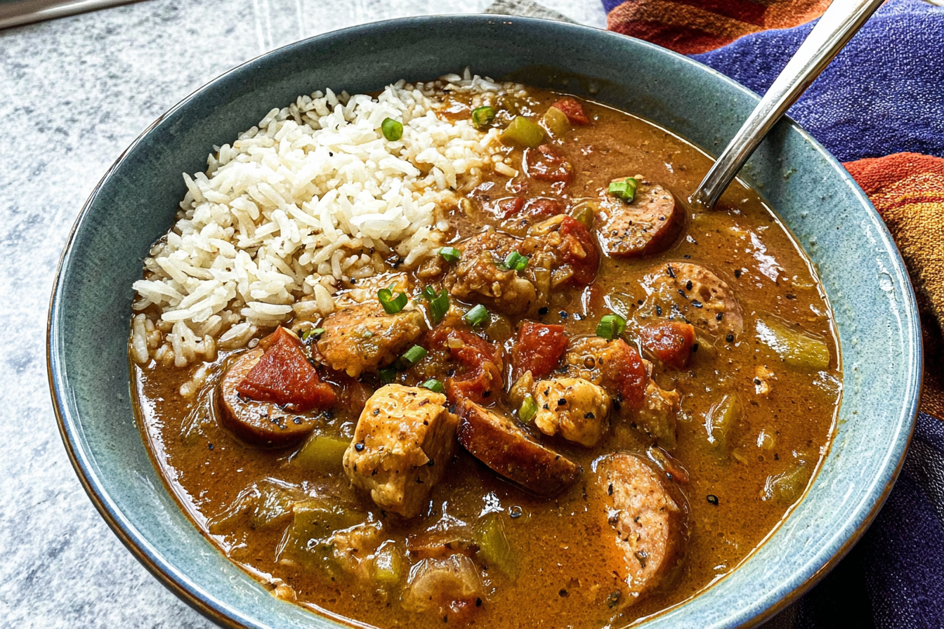 Creole Chicken And Sausage Gumbo