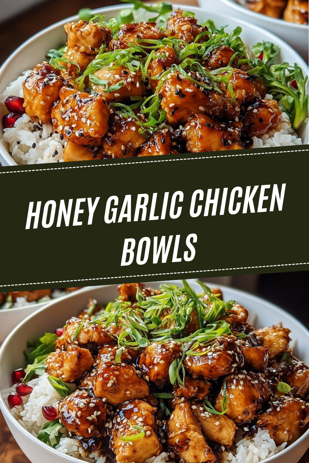 Honey Garlic Chicken Bowls