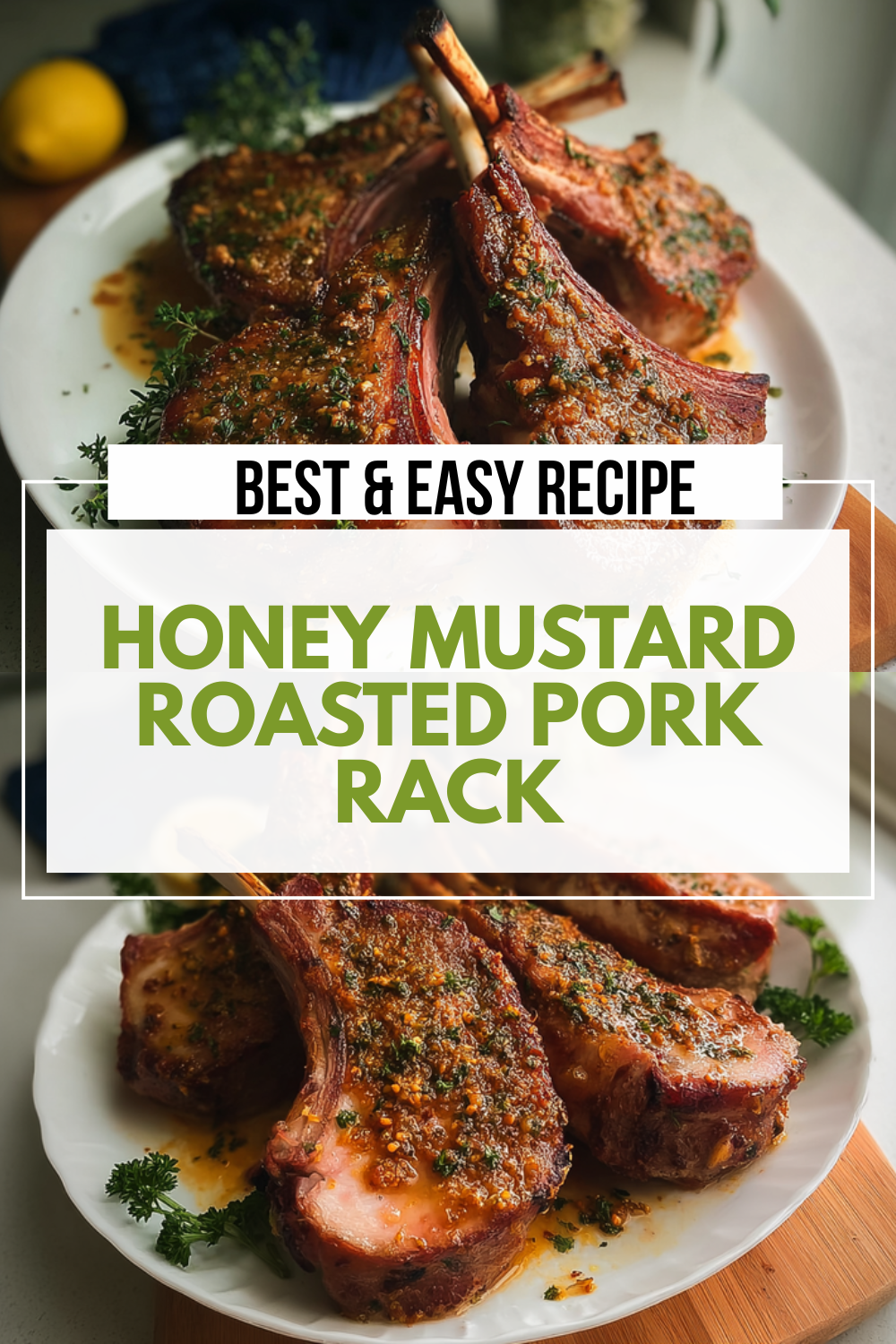 Honey Mustard Roasted Pork Rack