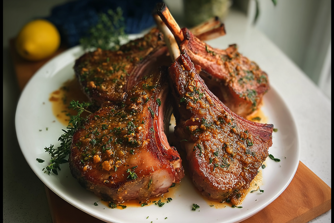 Honey Mustard Roasted Pork Rack