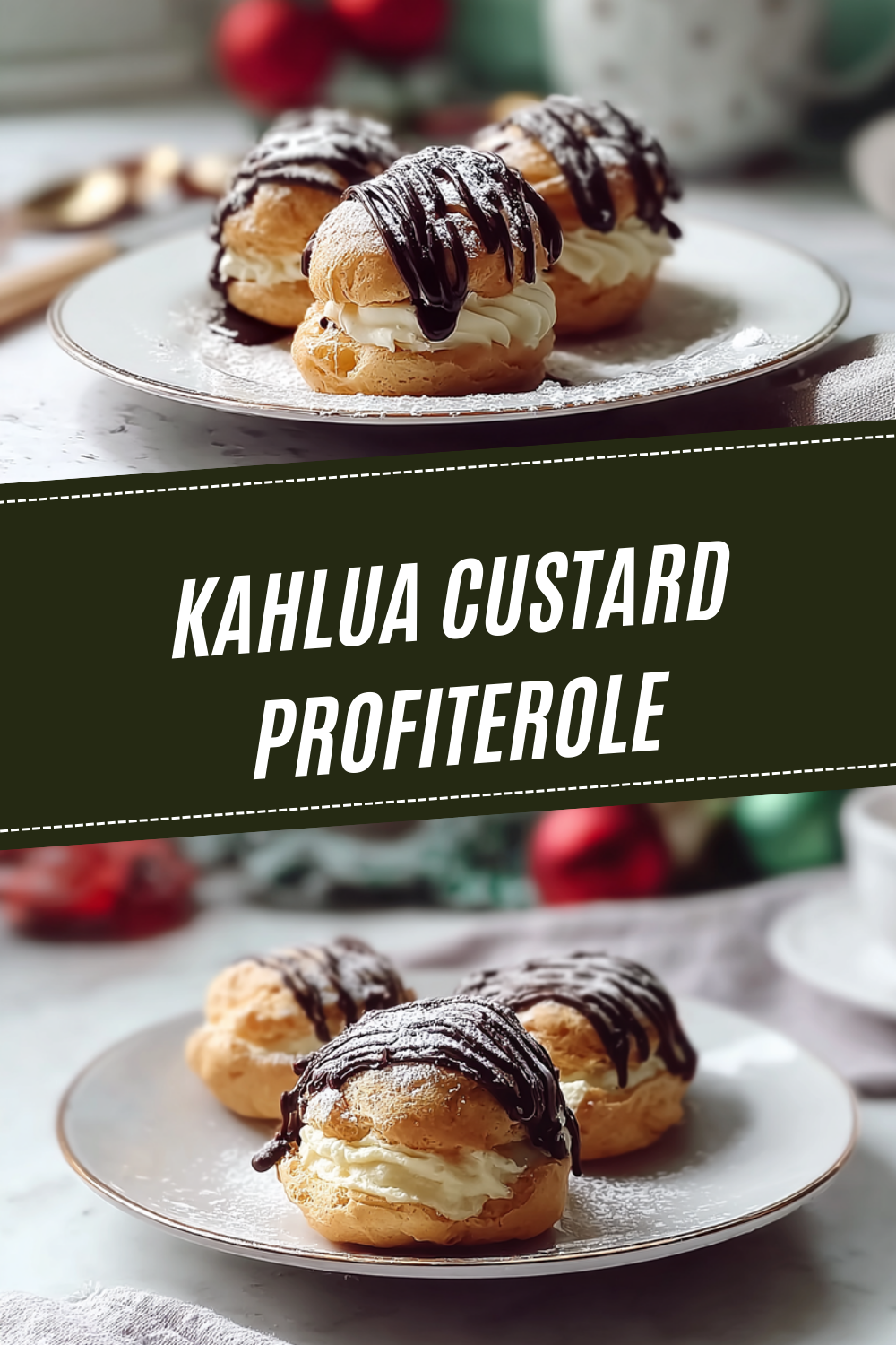 Kahlua Custard Profiterole