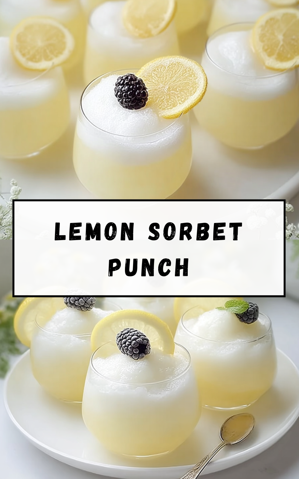 Lemon Sorbet Punch