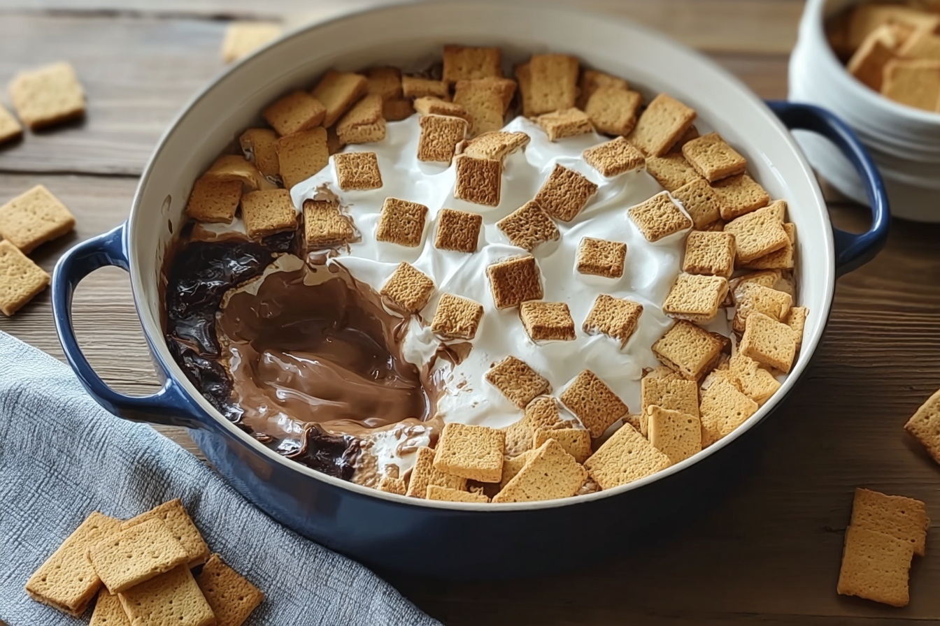 Peanut Butter Cup Smores Dip