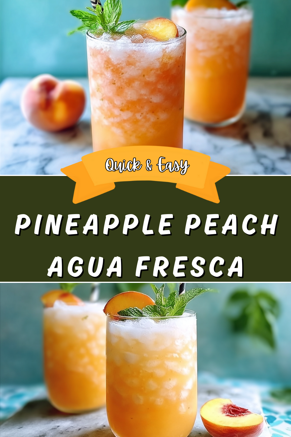 Pineapple Peach Agua Fresca