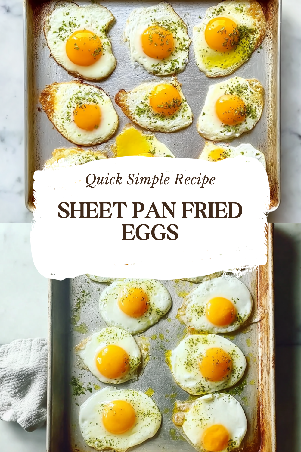 Sheet Pan Fried Eggs