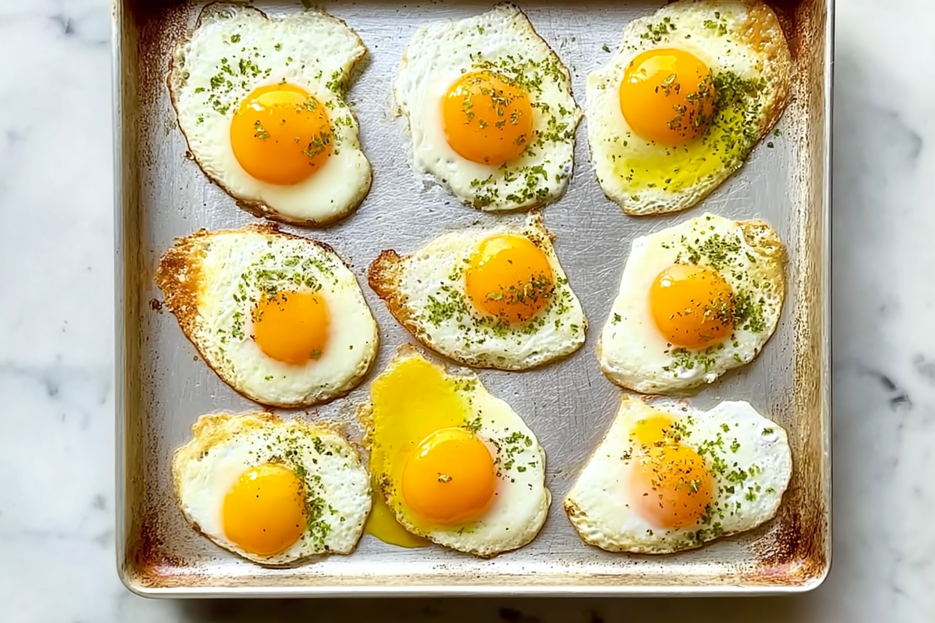 Sheet Pan Fried Eggs