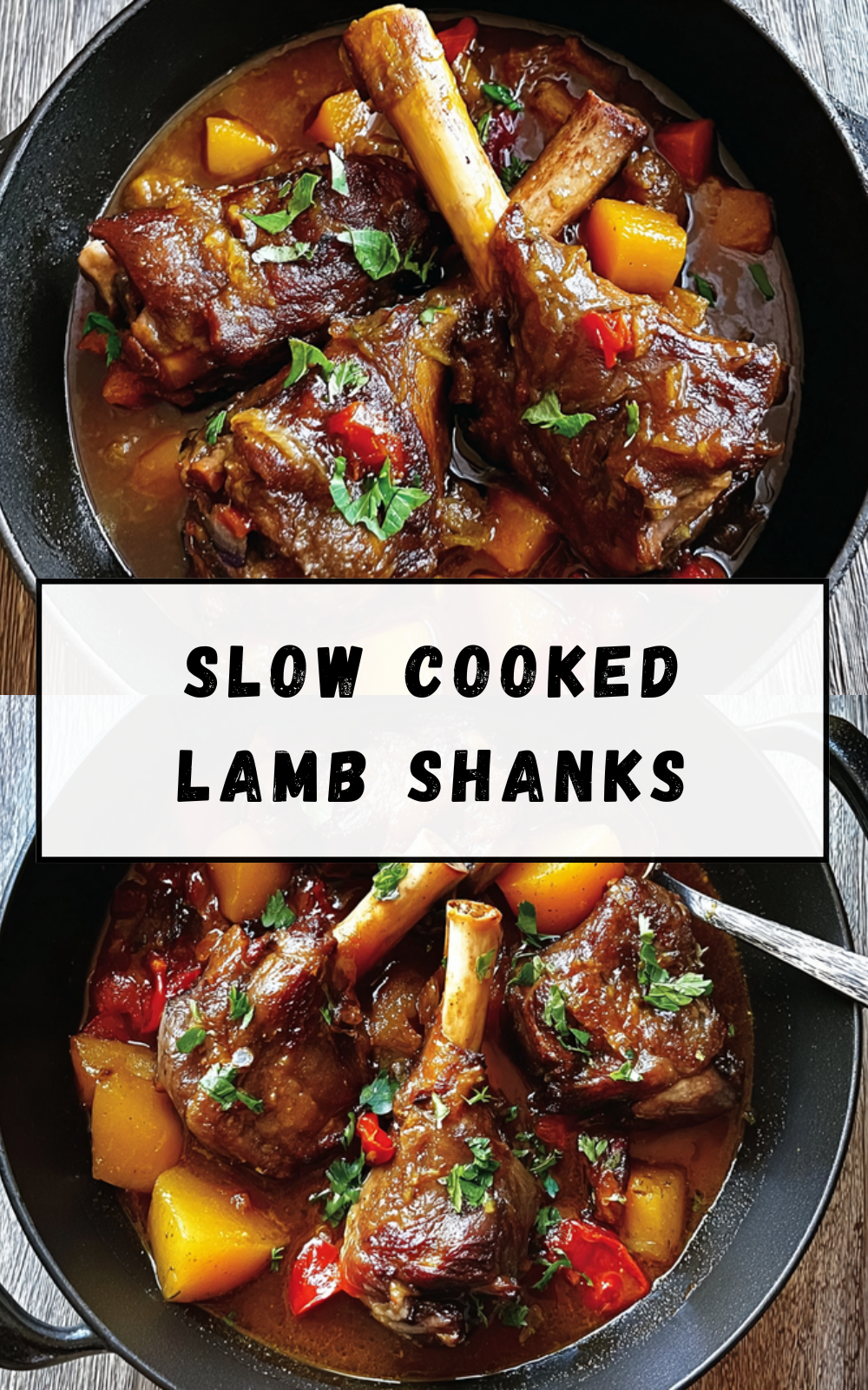 Slow Cooked Lamb Shanks