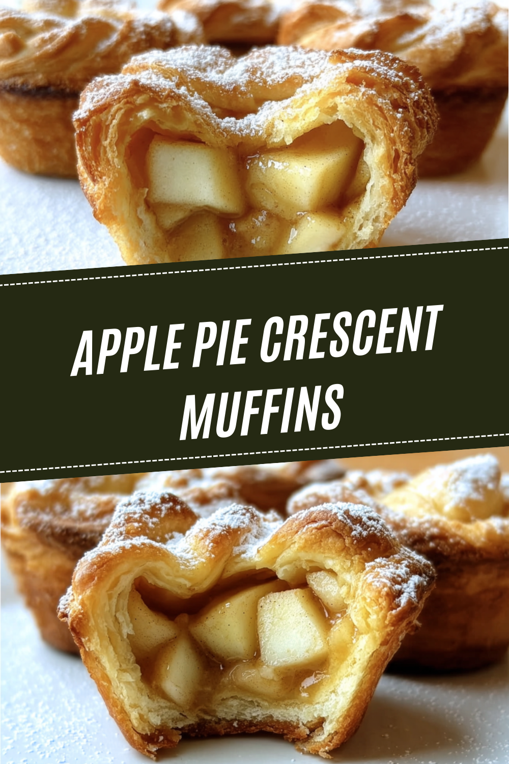 Apple Pie Crescent Muffins