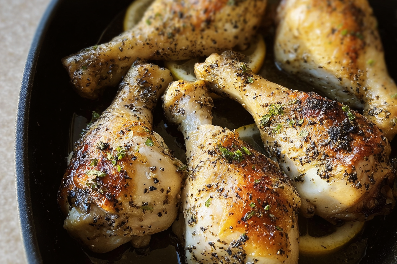 Baked Lemon Pepper Chicken Drumsticks