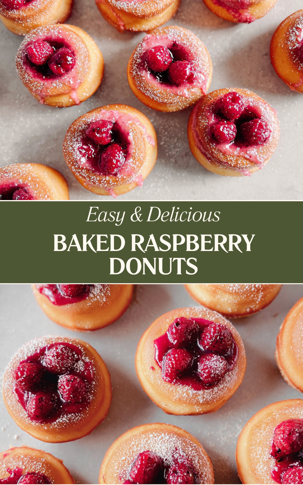 Baked Raspberry Donuts