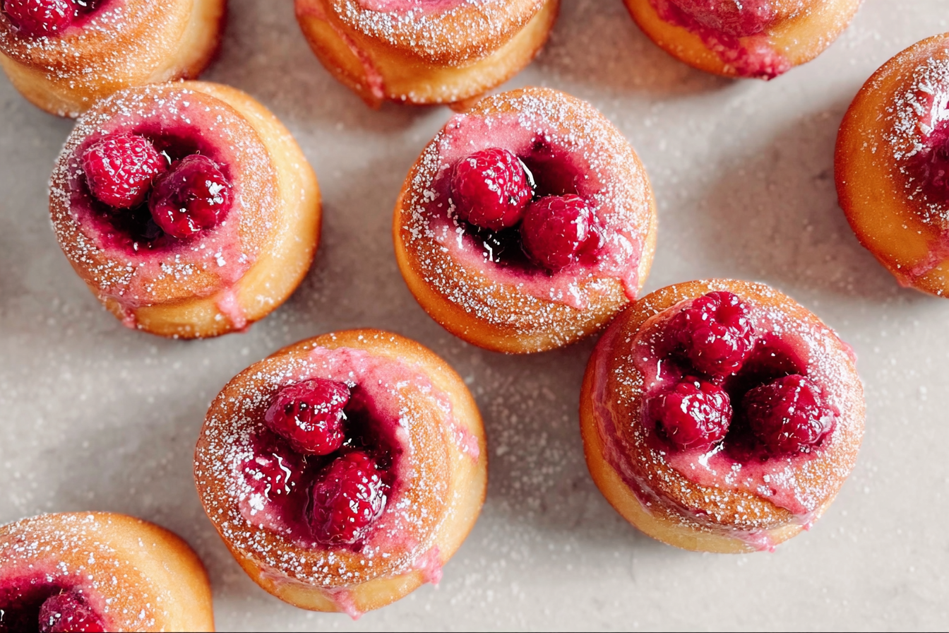 Baked Raspberry Donuts