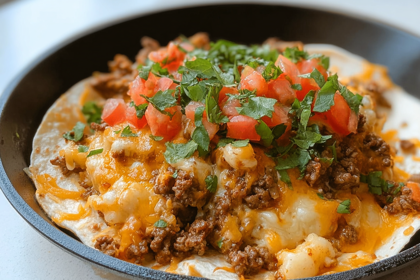 Beef Burrito Skillet