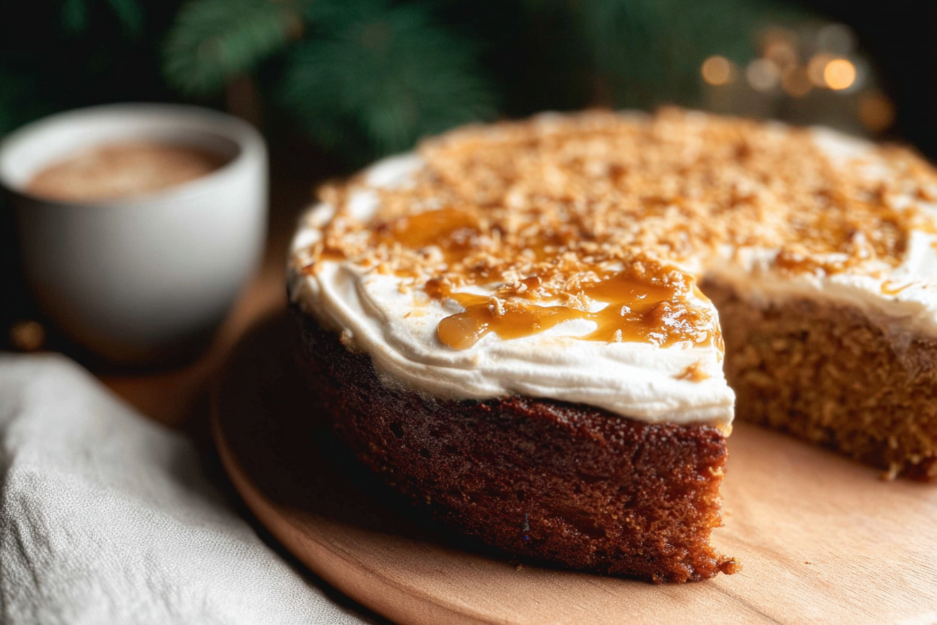 Caramel Brulee Latte Cake