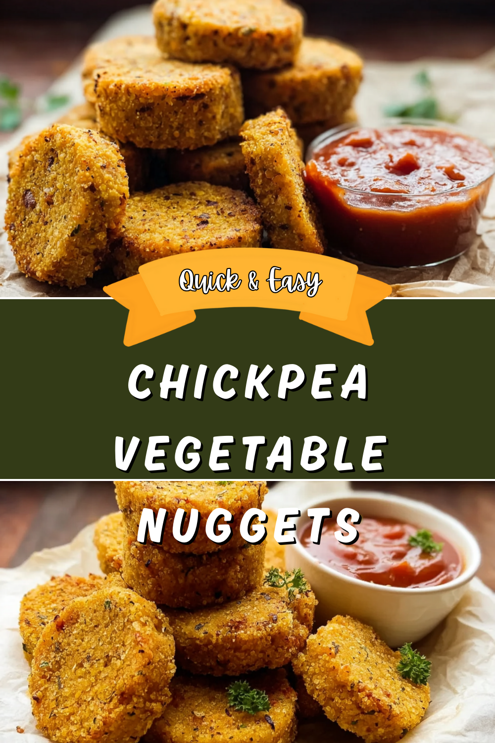 Chickpea Vegetable Nuggets