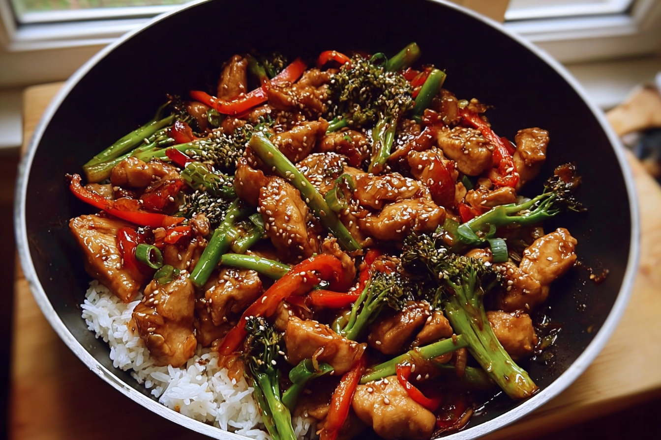 Chili Garlic Chicken Stir Fry