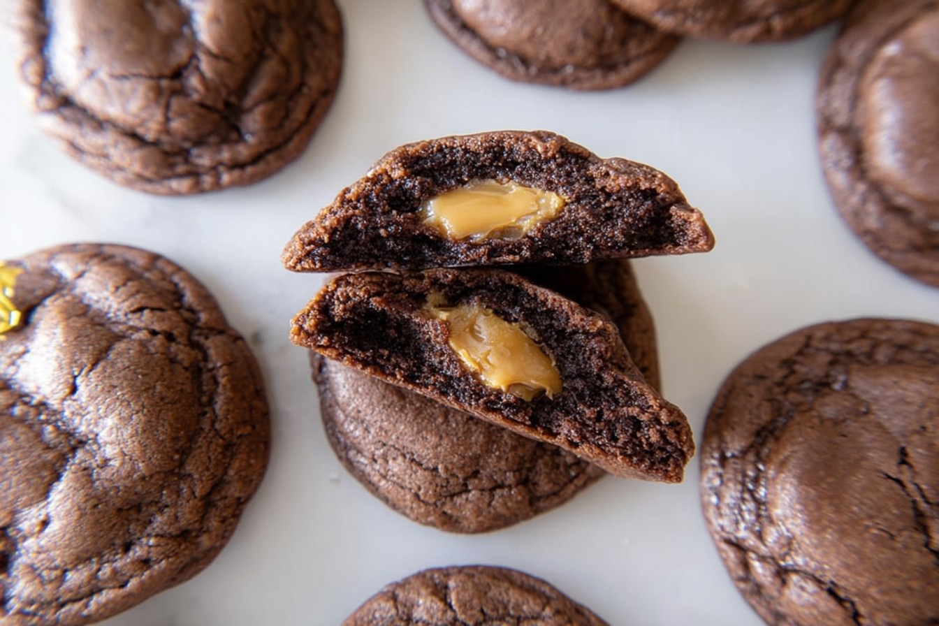 Chocolate Caramel Cookies