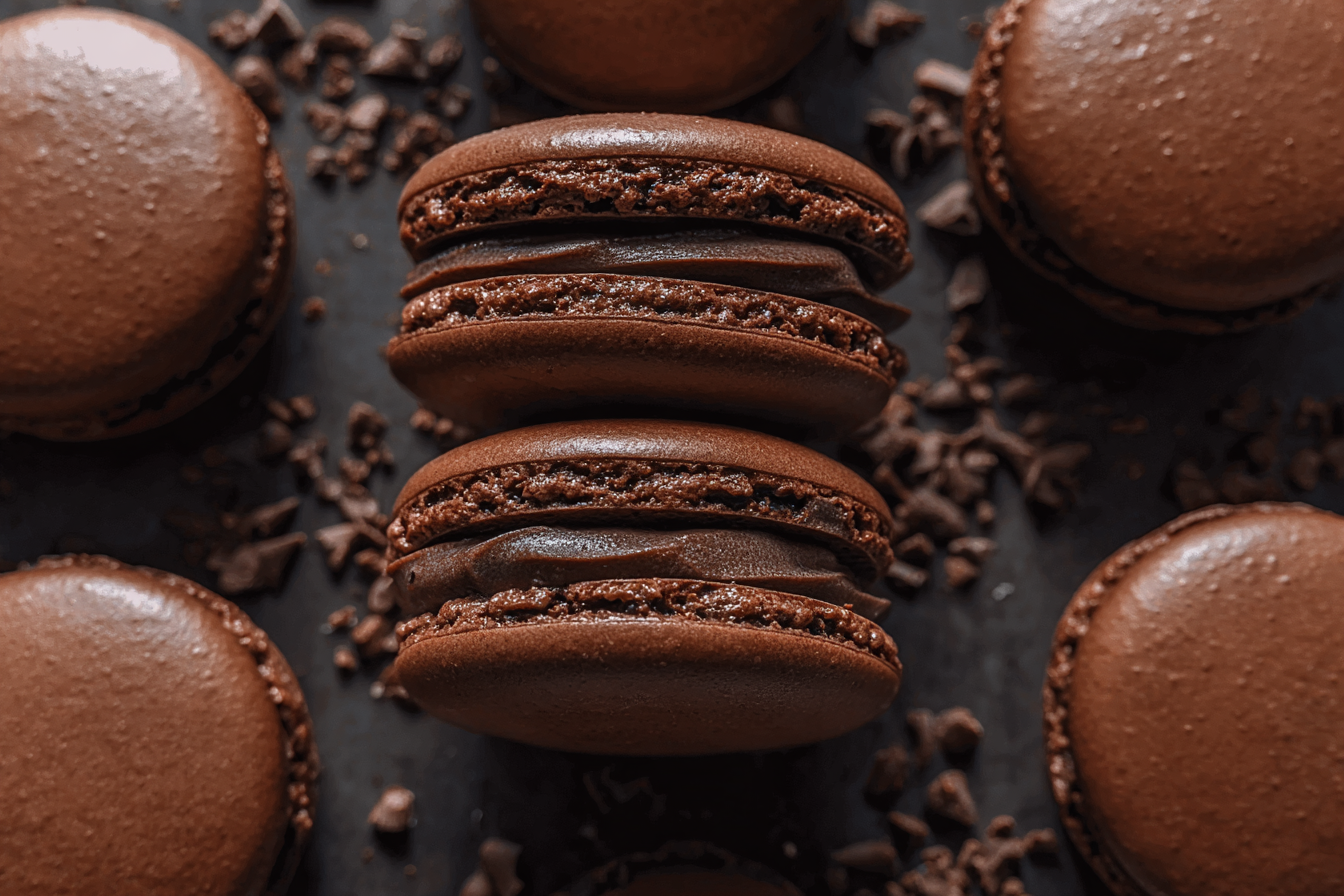 Chocolate Macarons