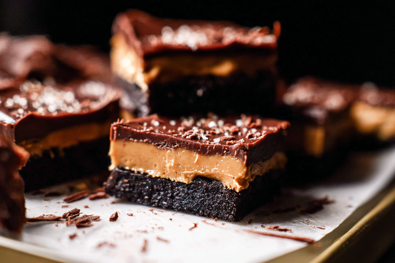 Chocolate Peanut Butter Fudge Bars
