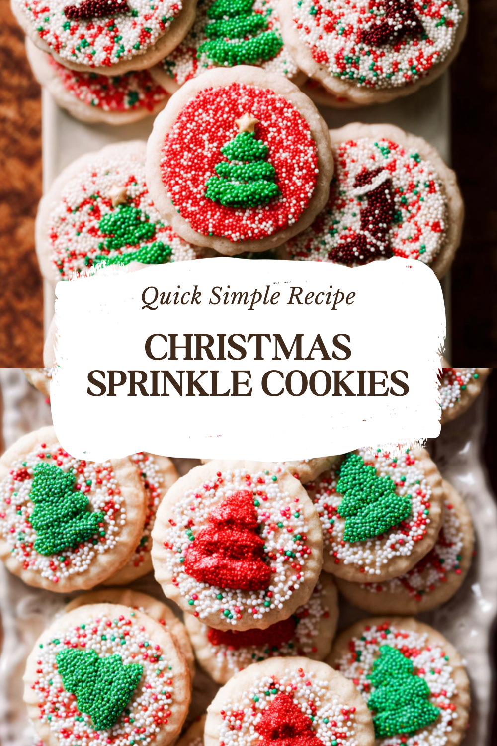 Christmas Sprinkle Cookies