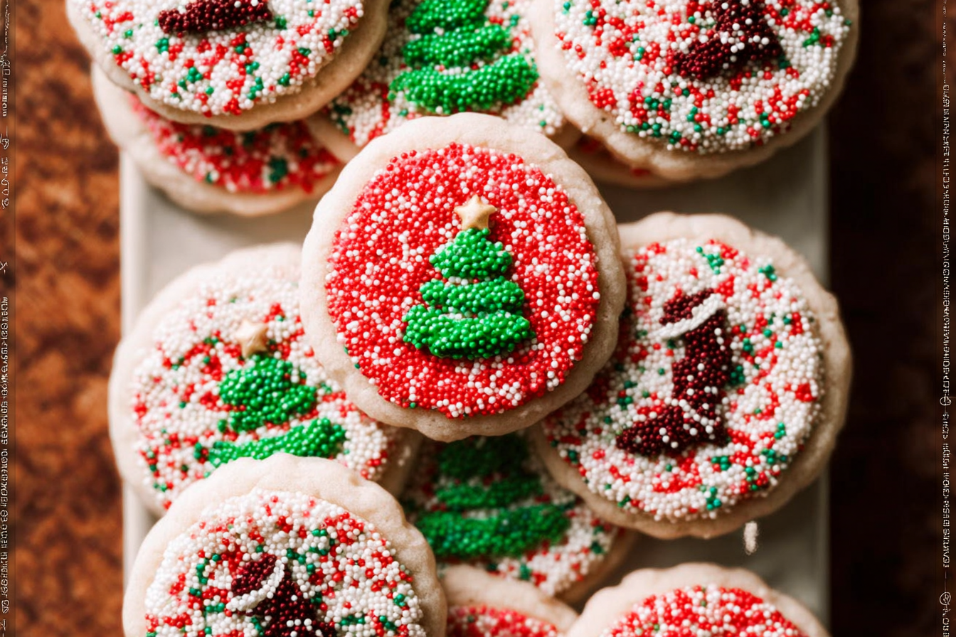 Christmas Sprinkle Cookies