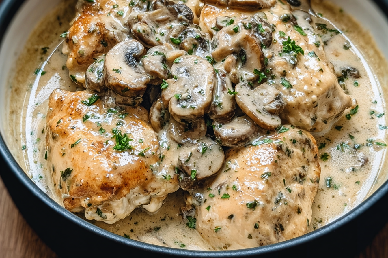Creamy Herb Mushroom Chicken