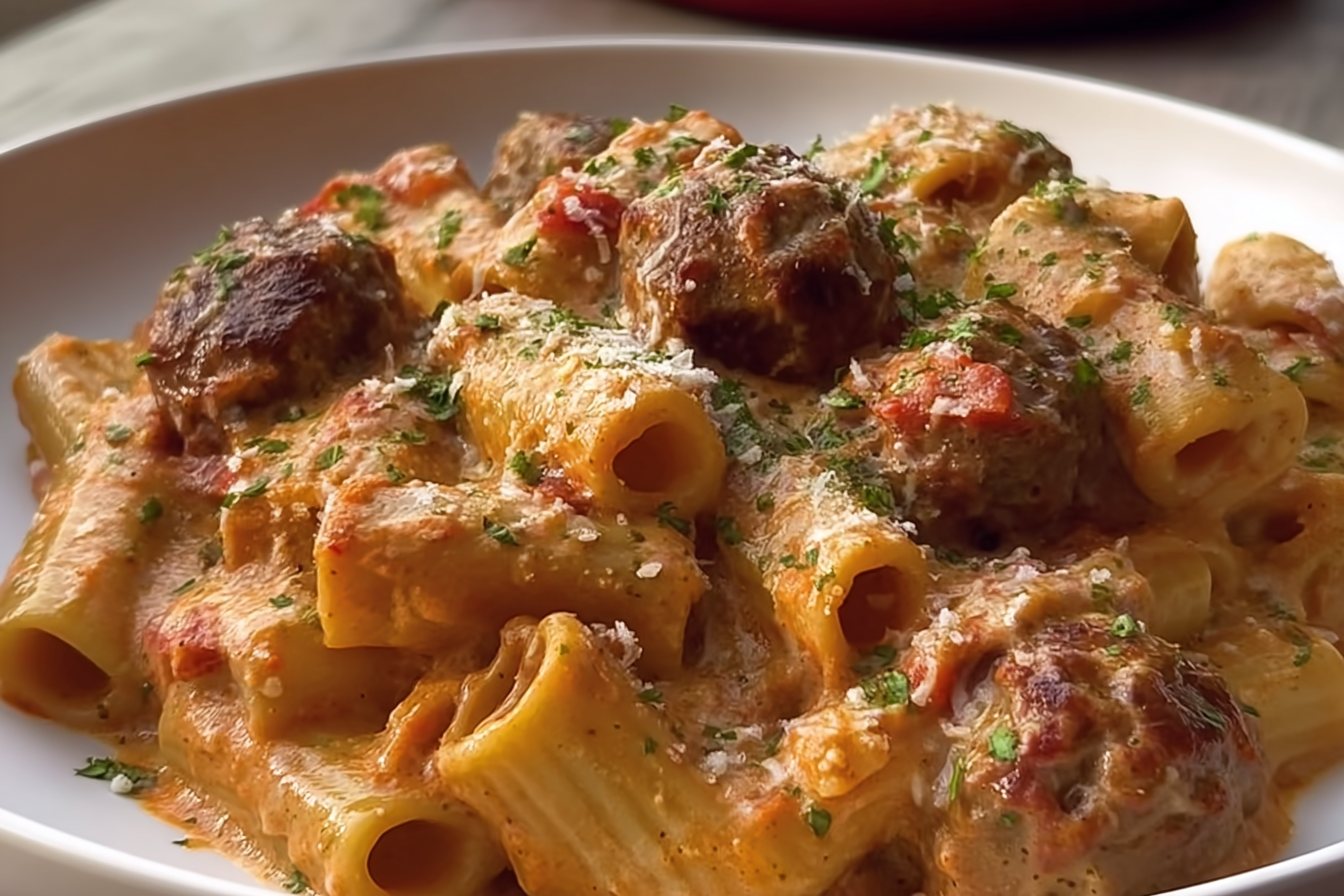 Creamy Meatball Pasta