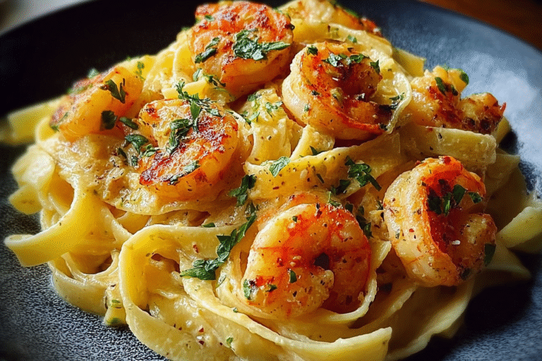 Creamy Shrimp Fettuccine Pasta 49.Png
