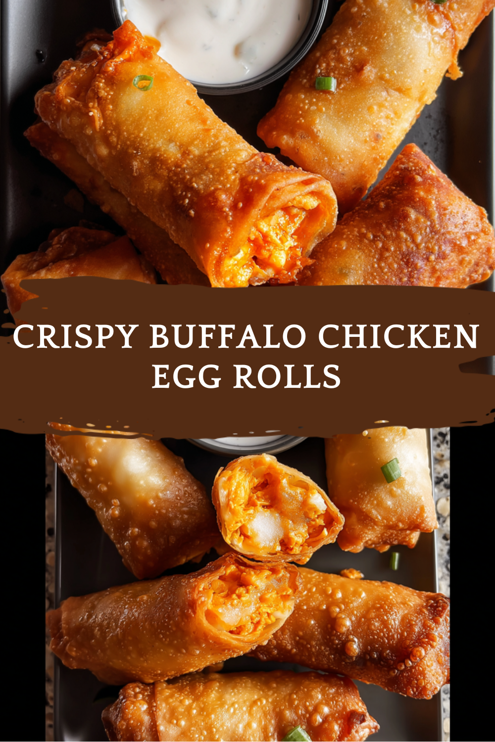 Crispy Buffalo Chicken Egg Rolls