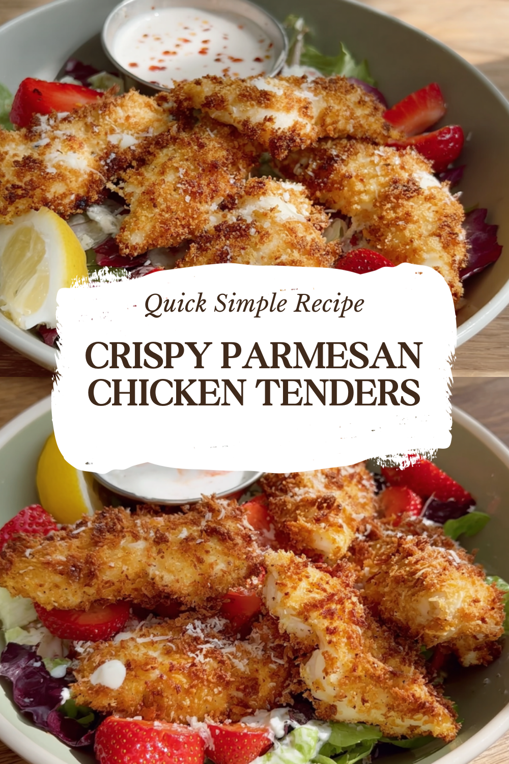 Crispy Parmesan Chicken Tenders