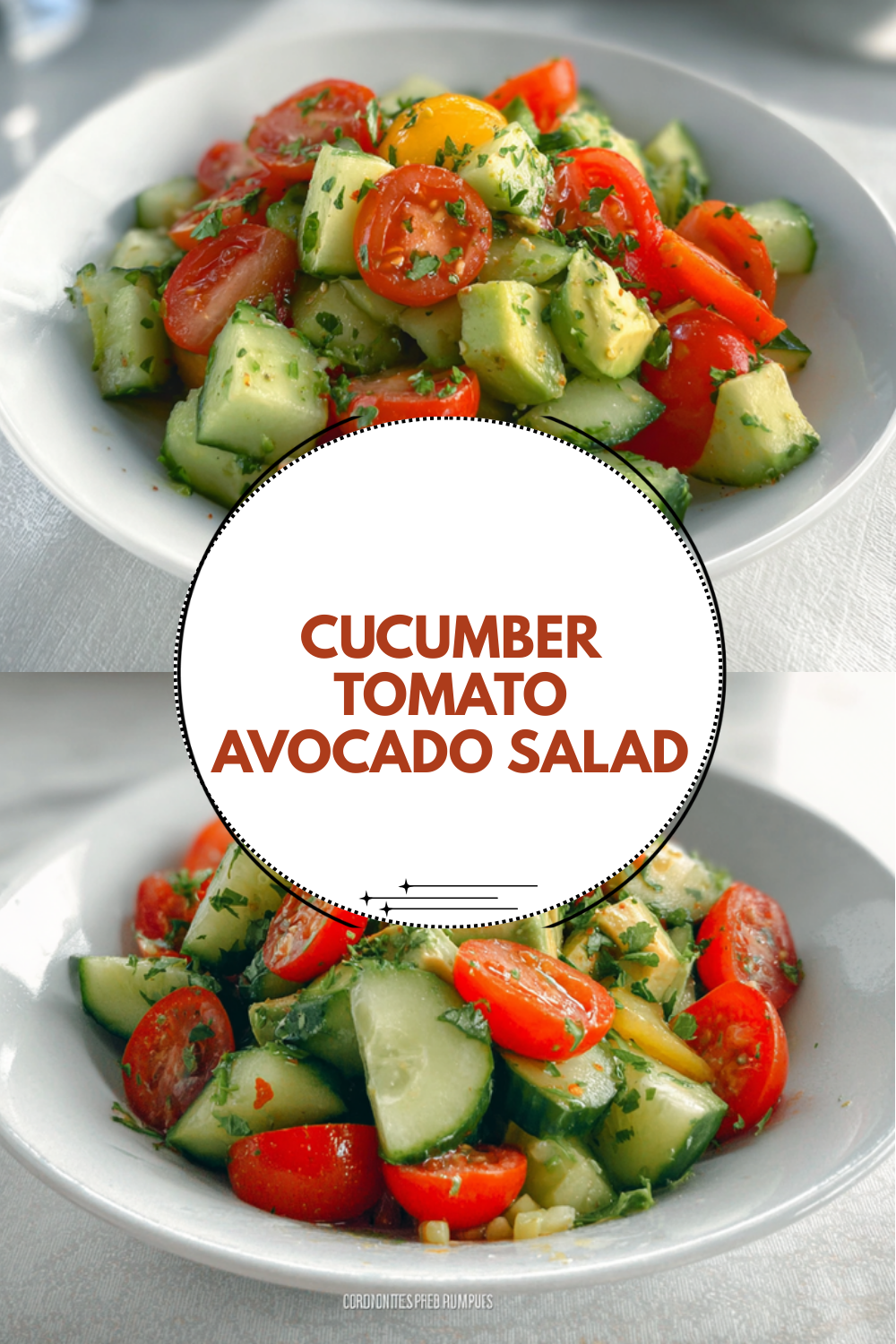 Cucumber Tomato Avocado Salad