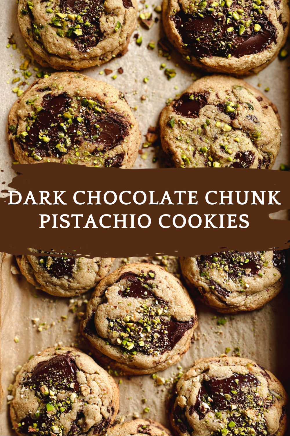 Dark Chocolate Chunk Pistachio Cookies 7 Dark Chocolate Chunk Pistachio Cookies