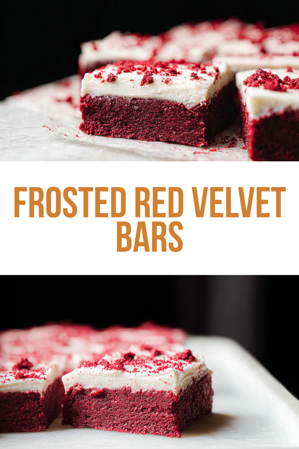 Red Velvet Bars With Cream Cheese Frosting 7 Frosted Red Velvet Bars
