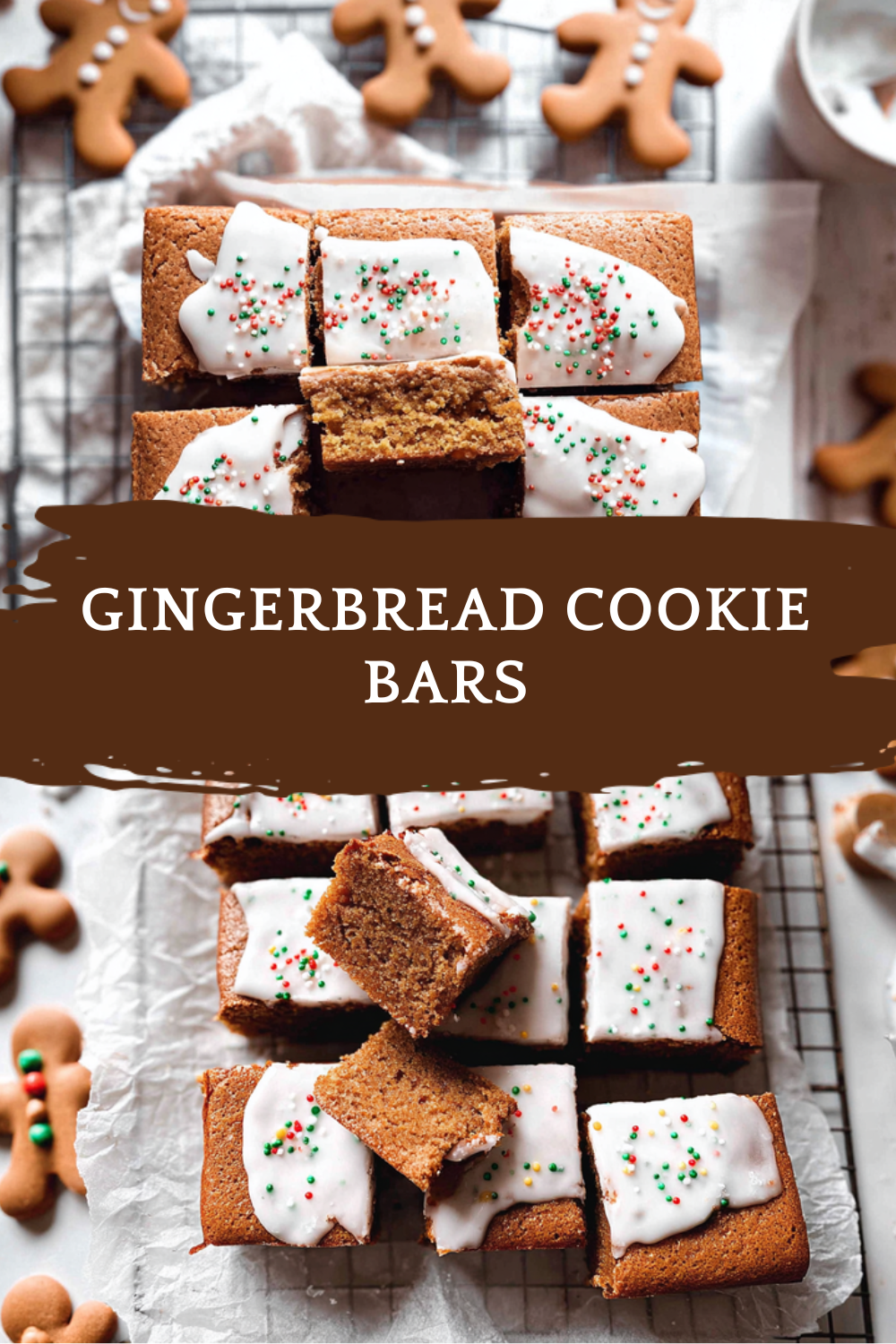 Gingerbread Cookie Bars