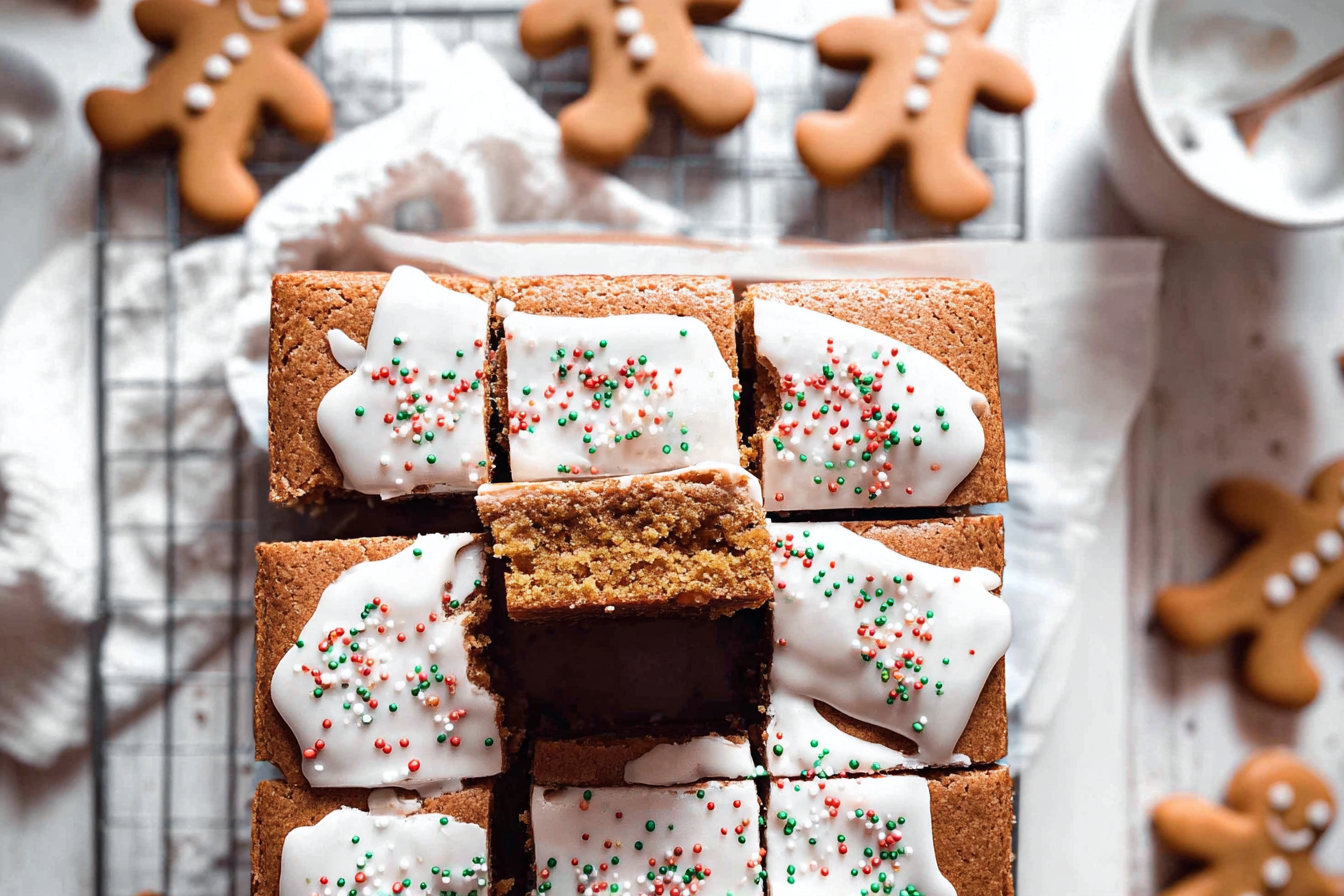 Gingerbread Cookie Bars