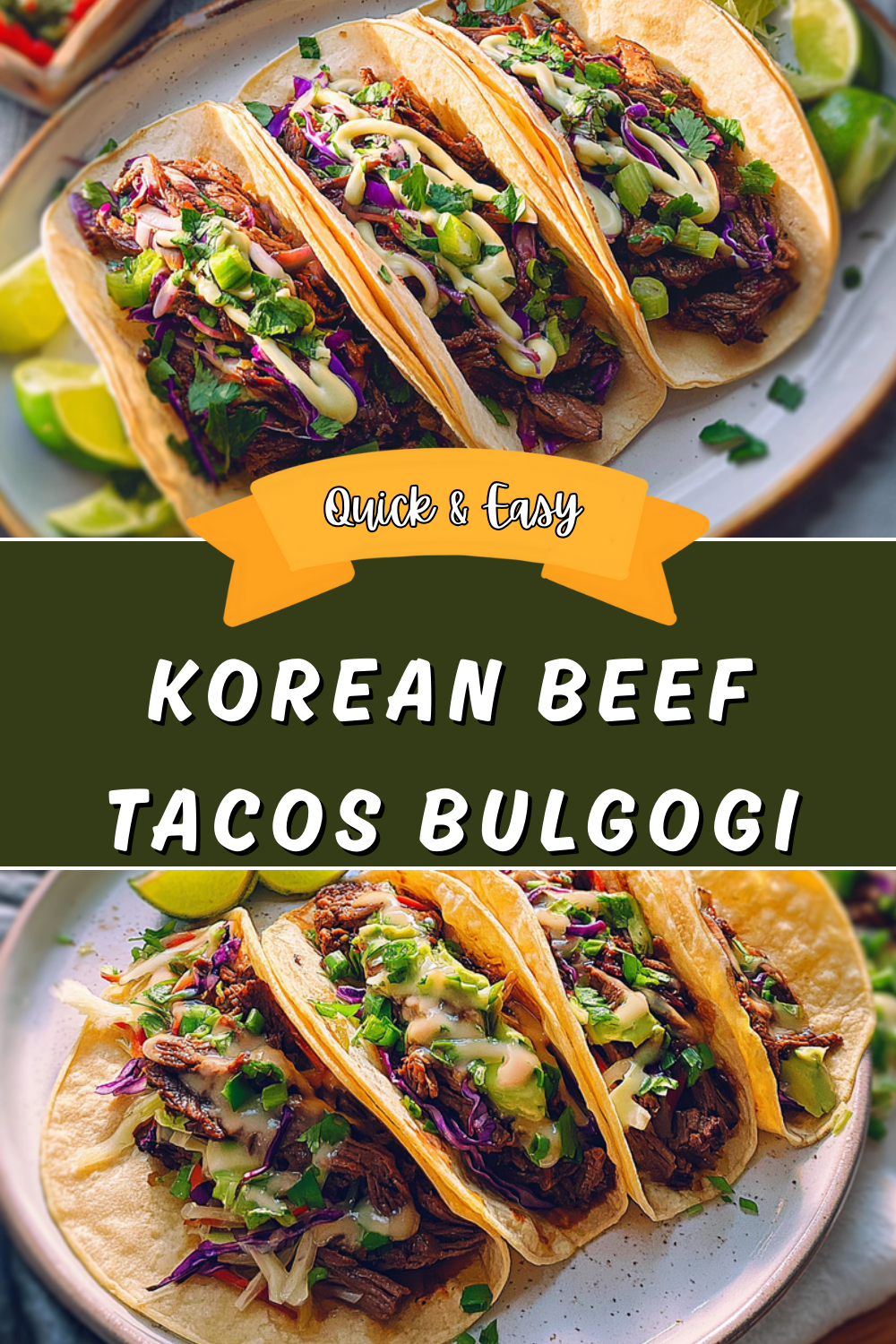 Korean Beef Tacos Bulgogi