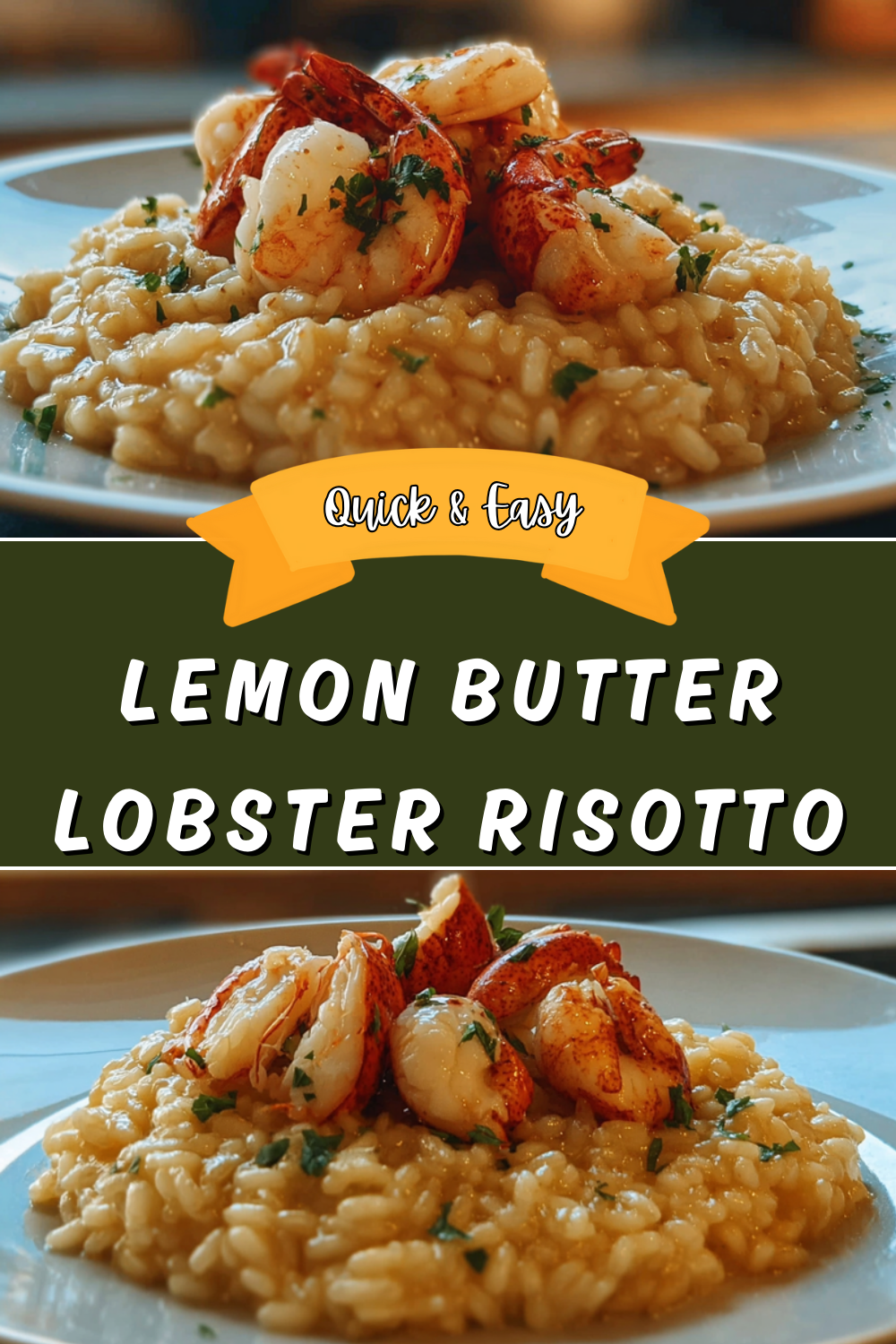 Lemon Butter Lobster Risotto