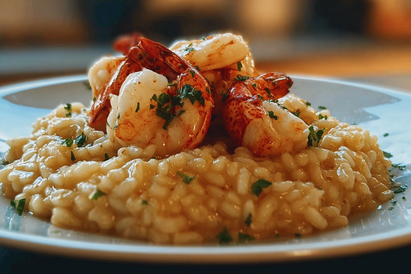 Lemon Butter Lobster Risotto